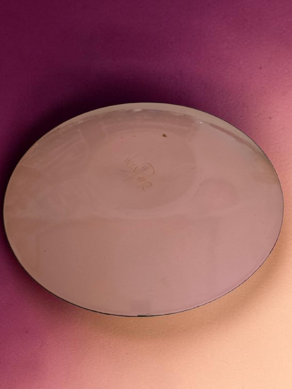 Vintage Enamel On Copper Decorative Metal Plate By EDWARD WINTER - Picture 6 of 9